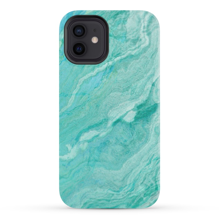 iPhone 12 mini StrongFit beautiful ink turquoise Marble texture by  Utart