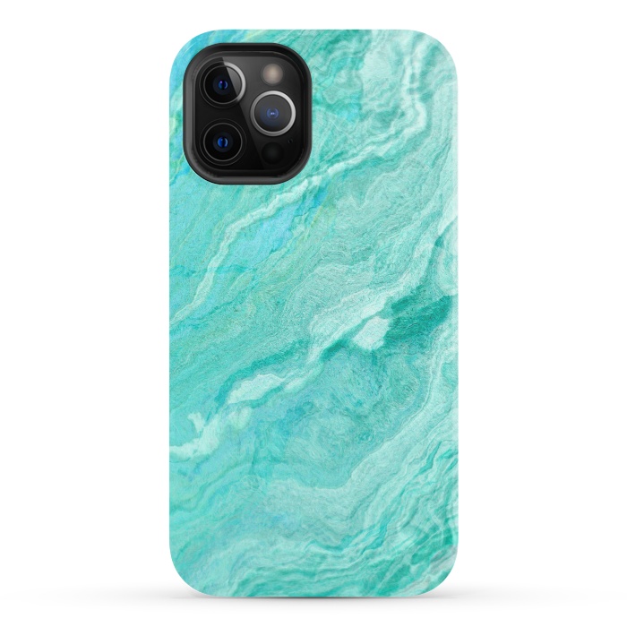 iPhone 12 Pro StrongFit beautiful ink turquoise Marble texture by  Utart