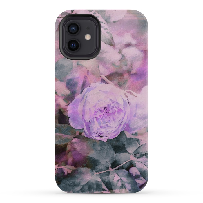 iPhone 12 mini StrongFit Rose Mixed Media Art by Andrea Haase