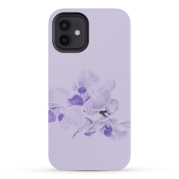 iPhone 12 mini StrongFit Purple Orchid Flower by Andrea Haase