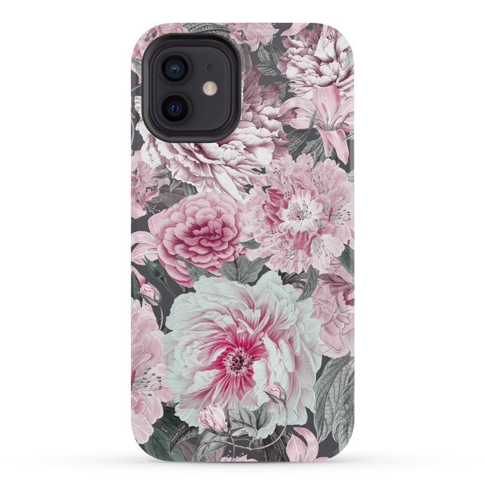 iPhone 12 mini StrongFit Romantic Vintage Flower Pattern by Andrea Haase