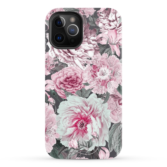 iPhone 12 Pro StrongFit Romantic Vintage Flower Pattern by Andrea Haase