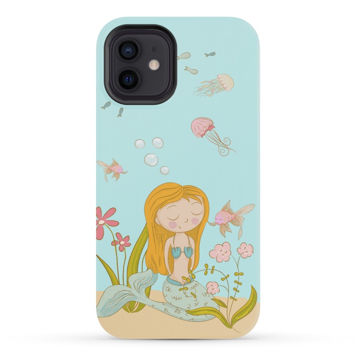 iPhone 12 mini StrongFit Little Mermaid by  Utart