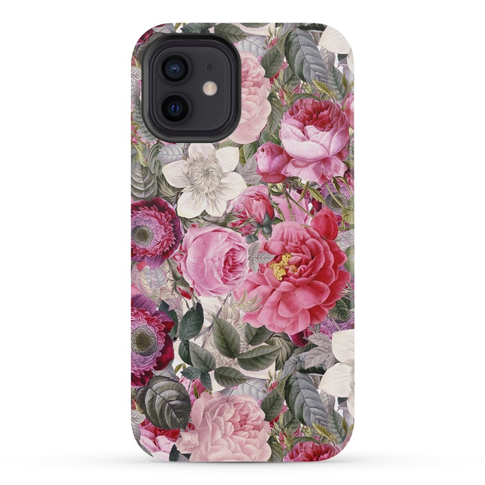 iPhone 12 mini StrongFit Luxuriantly Vintage Flower Pattern by  Utart