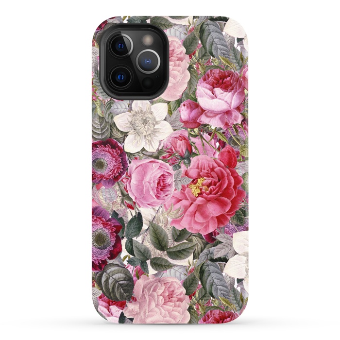 iPhone 12 Pro StrongFit Luxuriantly Vintage Flower Pattern by  Utart