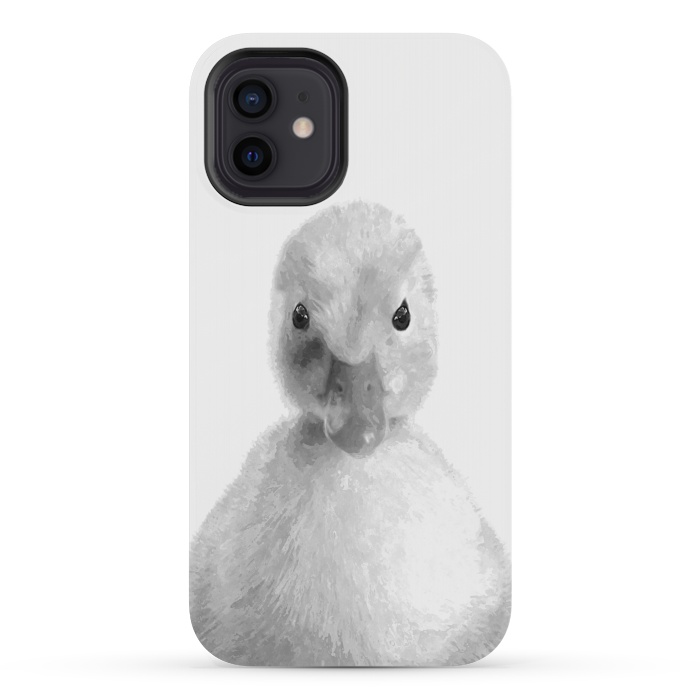 iPhone 12 mini StrongFit Black and White Duckling by Alemi