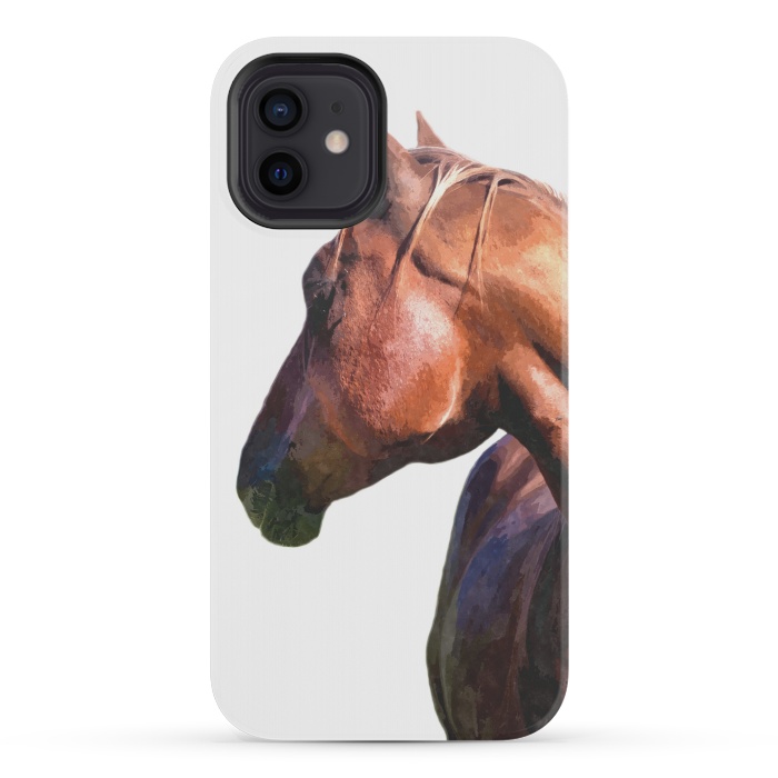 iPhone 12 mini StrongFit Horse Portrait by Alemi