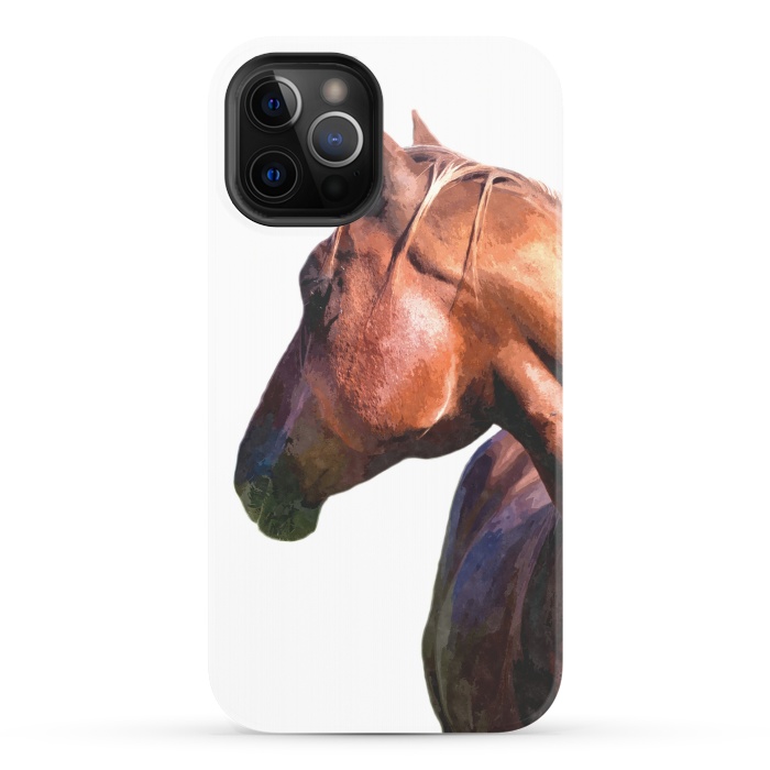 iPhone 12 Pro StrongFit Horse Portrait by Alemi