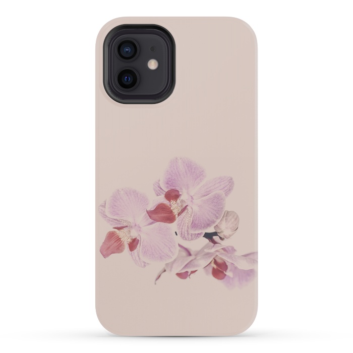iPhone 12 mini StrongFit Orchid In Soft Pastel Pink by Andrea Haase