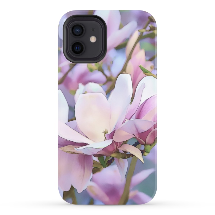 iPhone 12 StrongFit Magnolia Flower In Full Bloom by Andrea Haase
