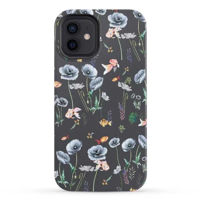 iPhone 12 StrongFit Fishes & Garden by ''CVogiatzi.