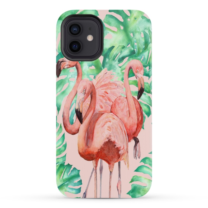 iPhone 12 mini StrongFit Flamingo Ivelin by ''CVogiatzi.