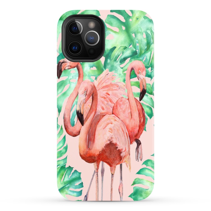 iPhone 12 Pro StrongFit Flamingo Ivelin by ''CVogiatzi.