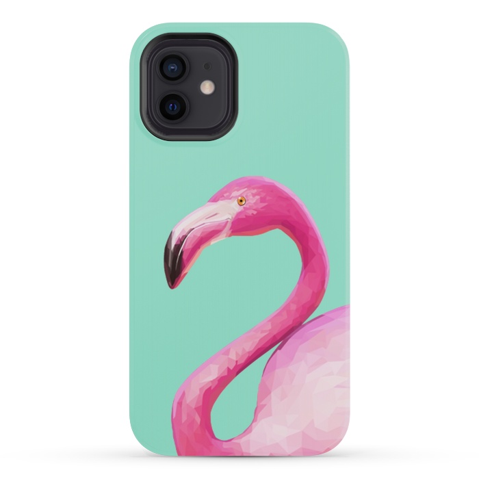 iPhone 12 mini StrongFit Flamingo Baby by ''CVogiatzi.