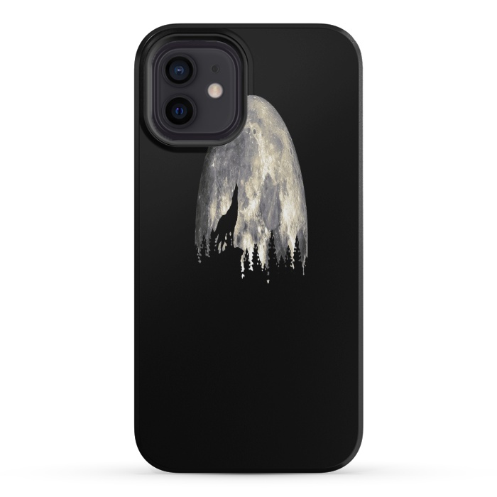 iPhone 12 mini StrongFit Wild Solitary Wolf by Joanna Vog