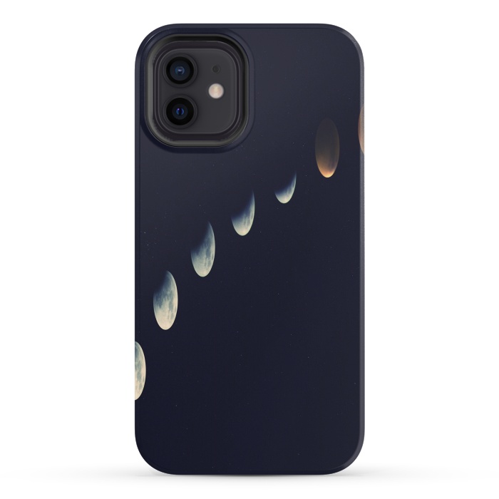 iPhone 12 mini StrongFit Moonlight Phases by Joanna Vog