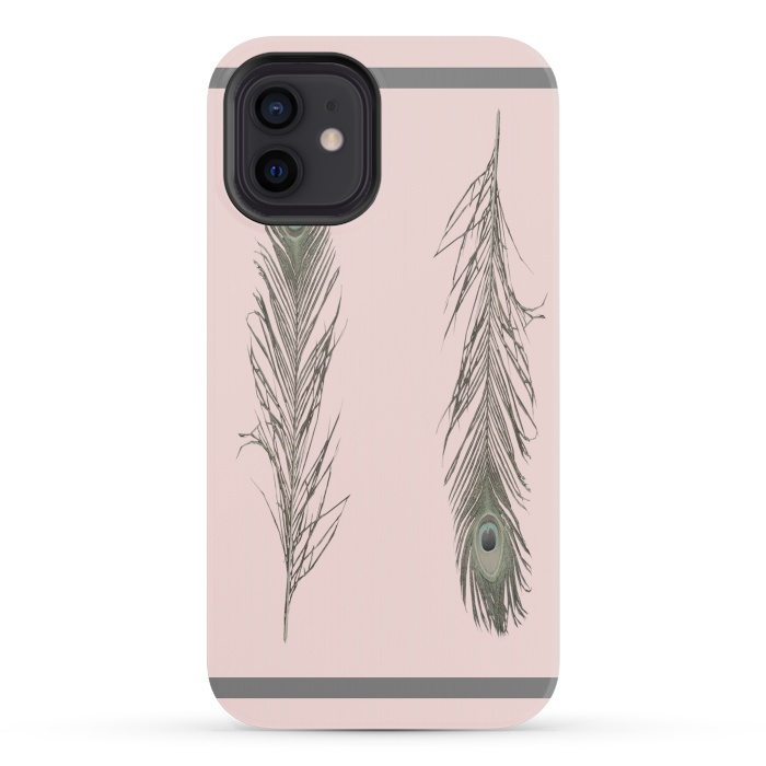iPhone 12 mini StrongFit Feather Style by Joanna Vog