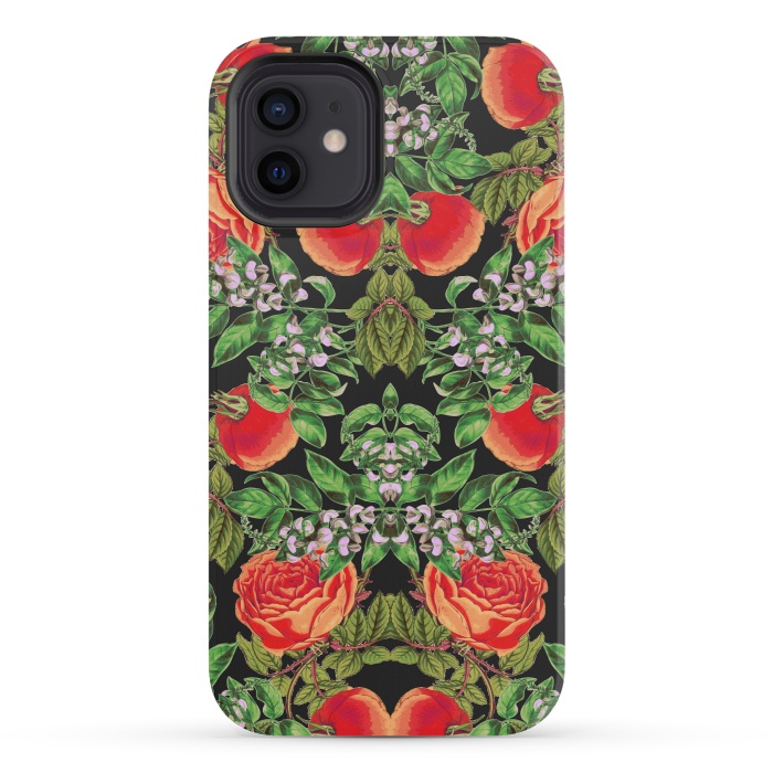 iPhone 12 mini StrongFit Floral Tomato by Zala Farah