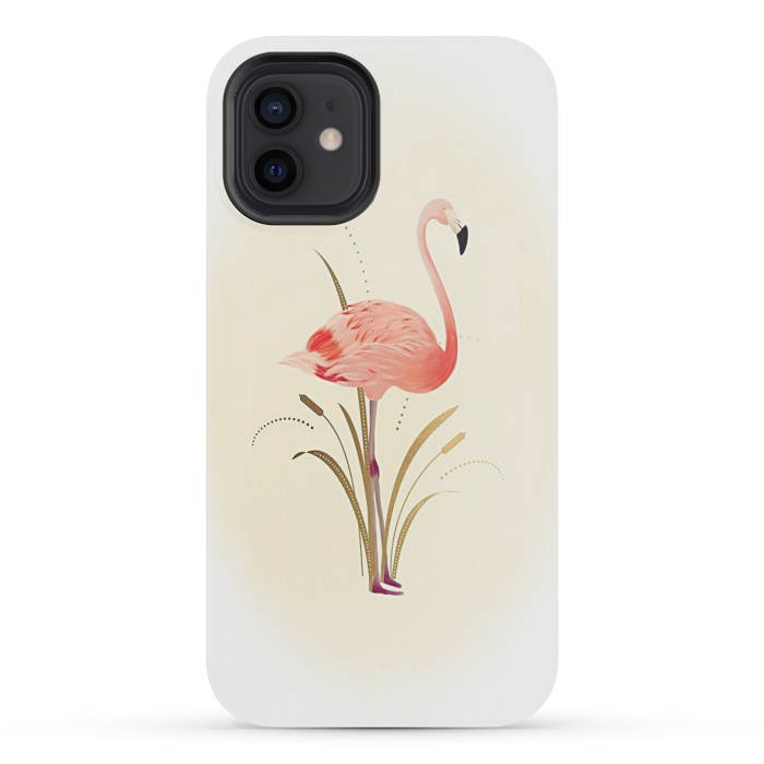 iPhone 12 mini StrongFit Flamingo Dream by Joanna Vog