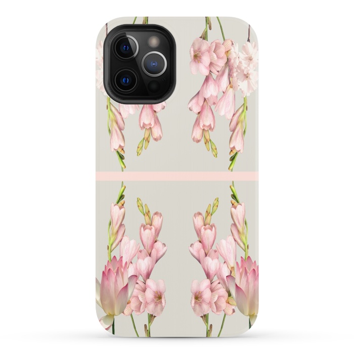 iPhone 12 Pro StrongFit Pink Aura Design by Joanna Vog