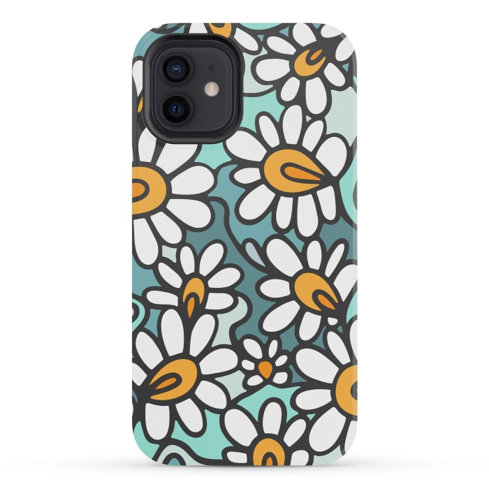 iPhone 12 mini StrongFit Daisies by Majoih