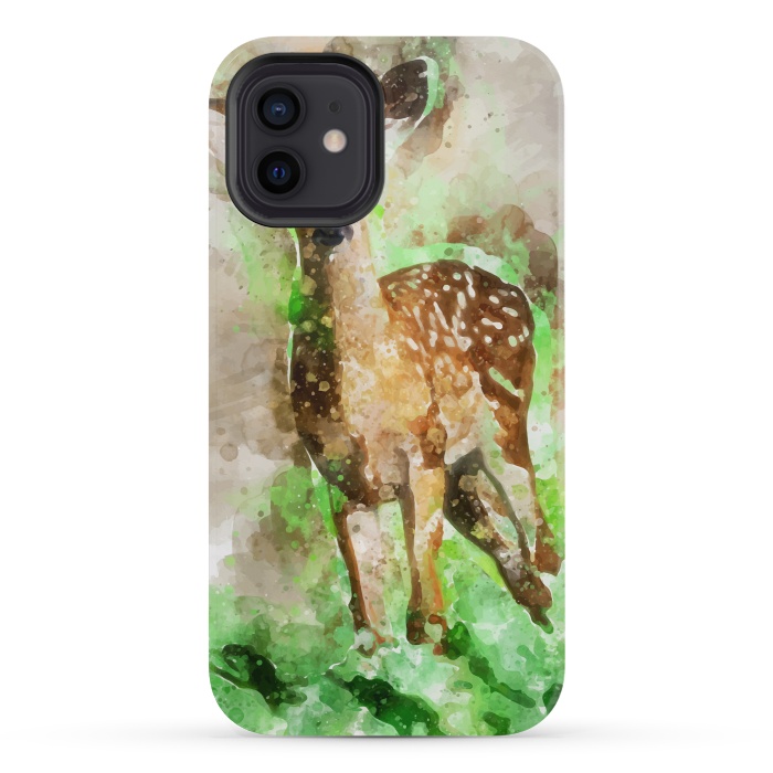 iPhone 12 mini StrongFit Lovely Deer by Creativeaxle