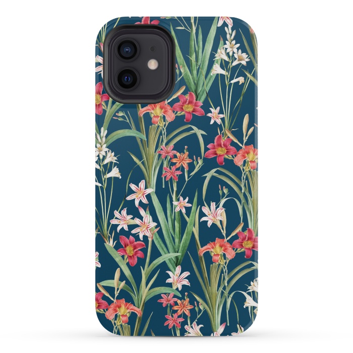 iPhone 12 mini StrongFit Blossom Botanical by Uma Prabhakar Gokhale