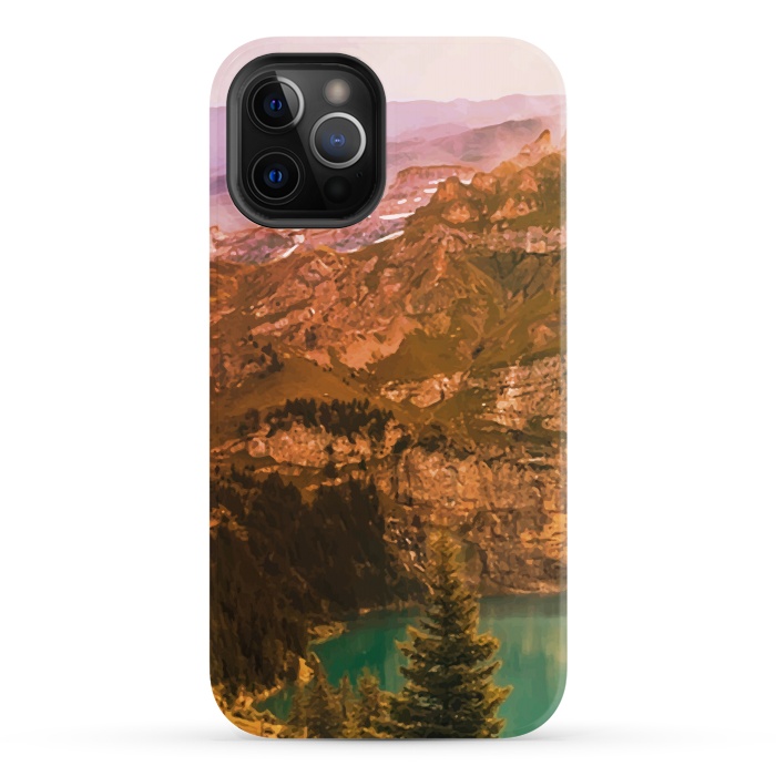 iPhone 12 Pro StrongFit Mountain Valley by Creativeaxle