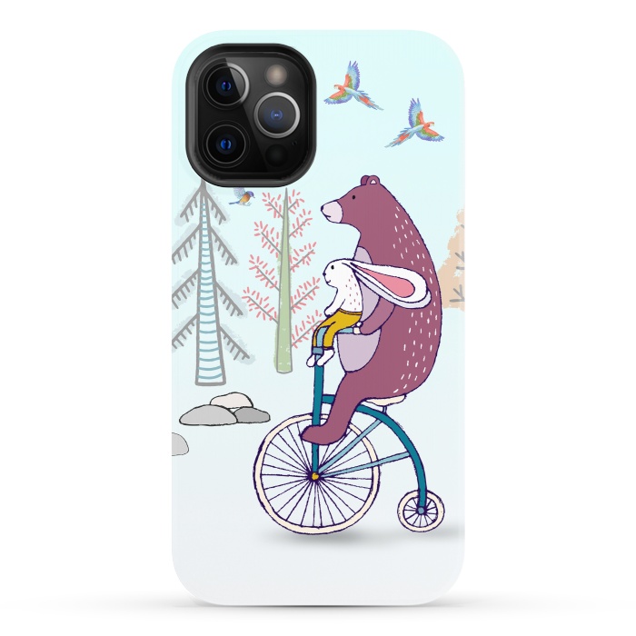 iPhone 12 Pro StrongFit Bear Suffer by Creativeaxle