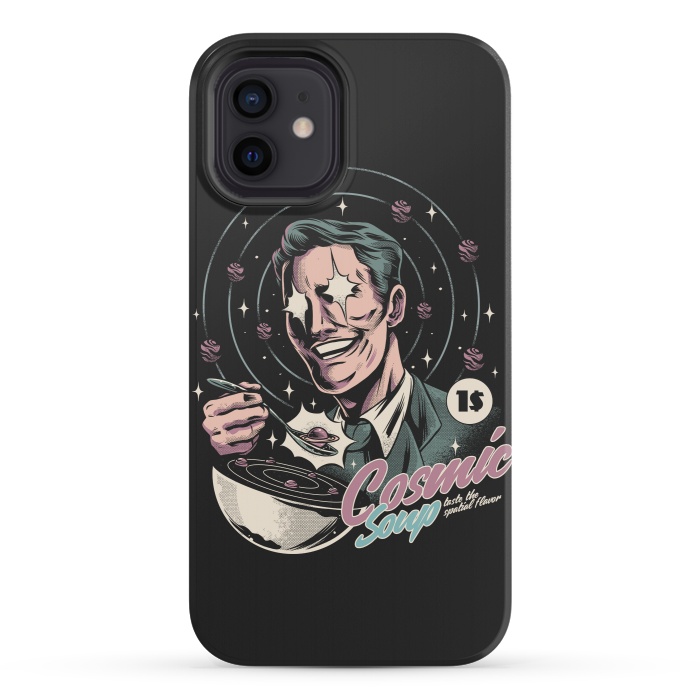 iPhone 12 mini StrongFit Cosmic Soup by Ilustrata