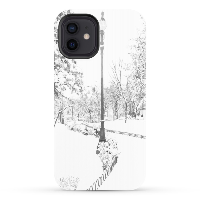 iPhone 12 StrongFit Winter Snow City by Alemi