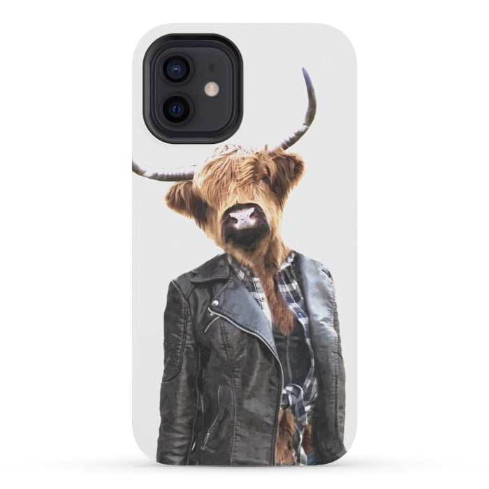 iPhone 12 mini StrongFit Cow Girl by Alemi
