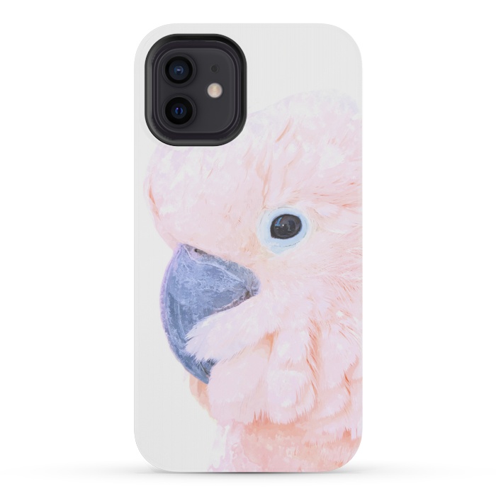 iPhone 12 mini StrongFit Pink Cockatoo by Alemi