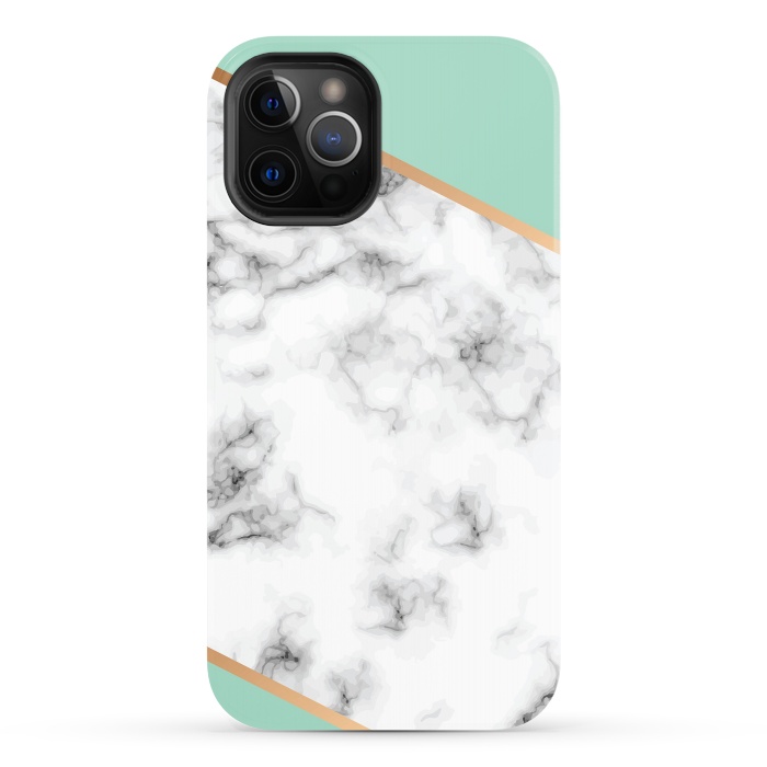 iPhone 12 Pro StrongFit Marble III 074 by Jelena Obradovic