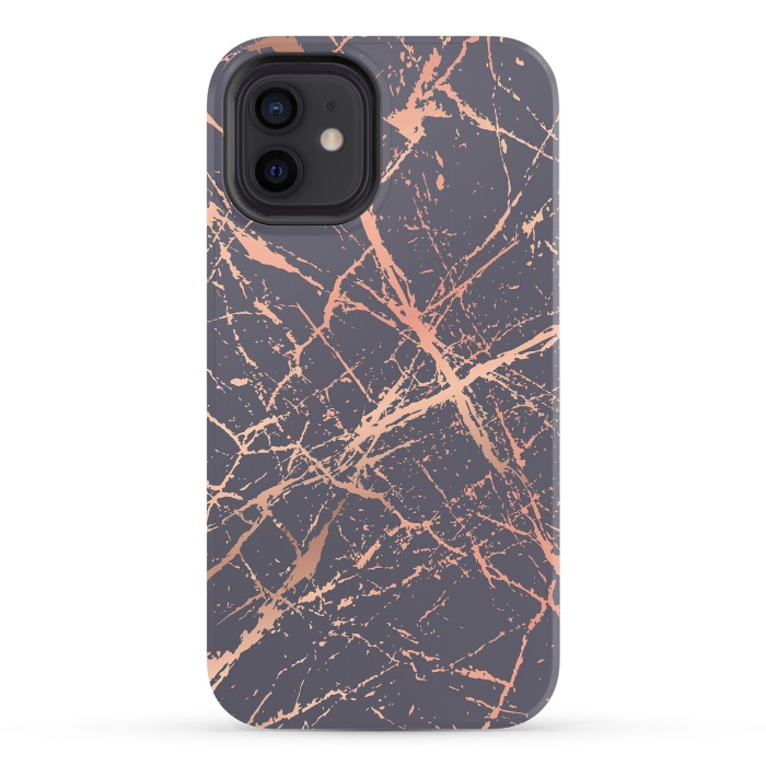 iPhone 12 StrongFit Copper Splatter 001 by Jelena Obradovic
