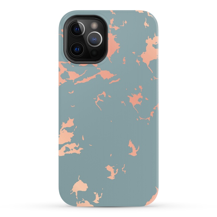 iPhone 12 Pro StrongFit Copper Splatter 002 by Jelena Obradovic
