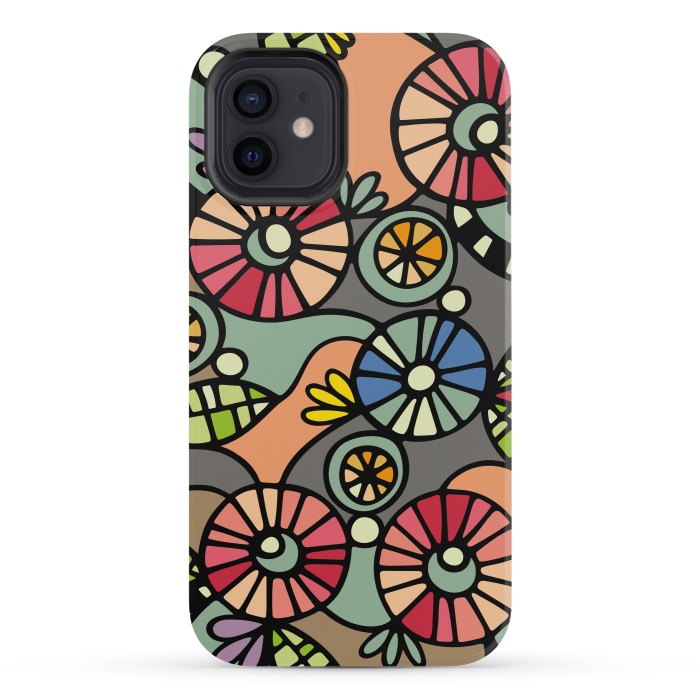 iPhone 12 mini StrongFit Wild Flowers by Majoih