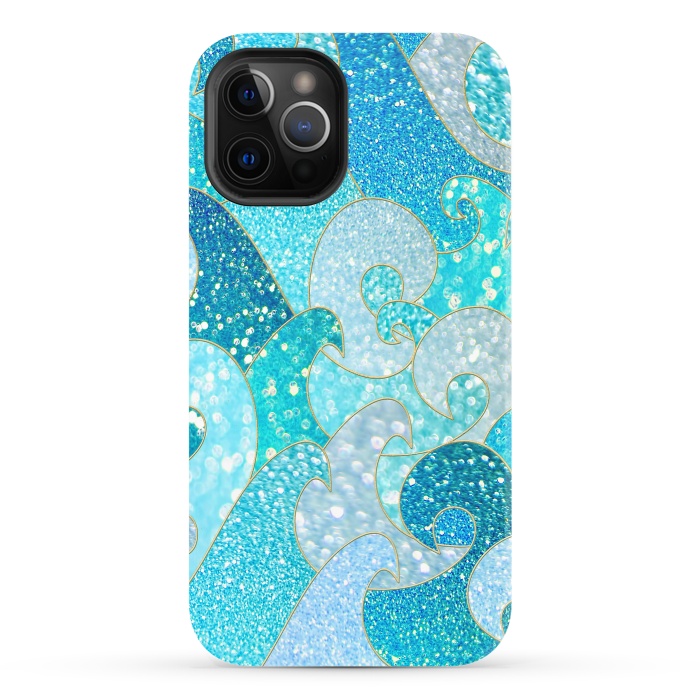 iPhone 12 Pro StrongFit Mermaid Ocean Glitter Waves by  Utart
