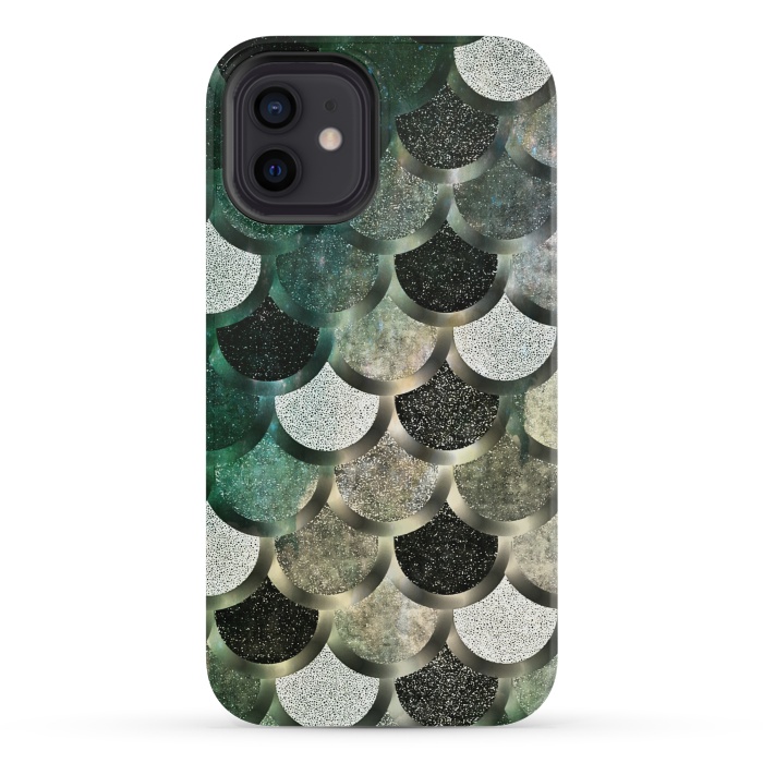 iPhone 12 mini StrongFit Emerald mermaid by Jms