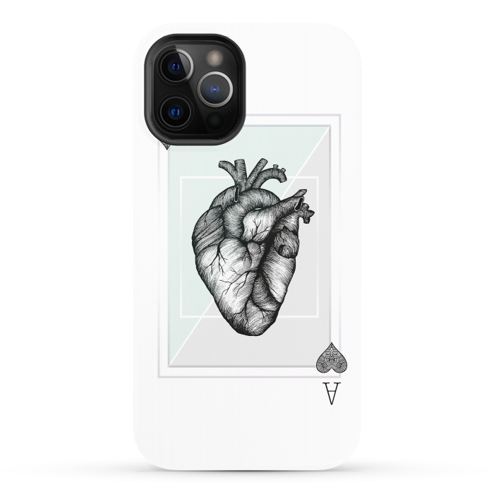 iPhone 12 Pro StrongFit Ace of Hearts by Barlena