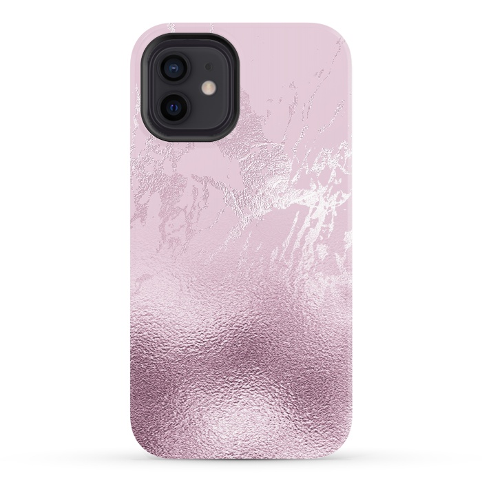 iPhone 12 StrongFit Blush Marble and Glitter by  Utart