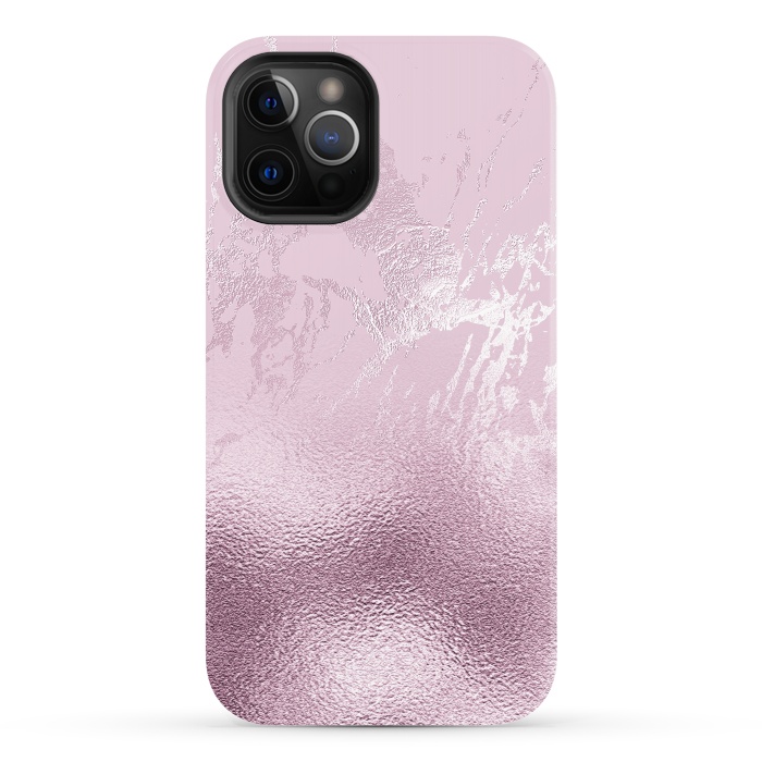 iPhone 12 Pro StrongFit Blush Marble and Glitter by  Utart