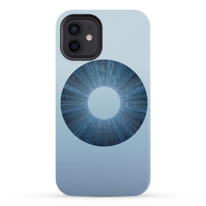 iPhone 12 mini StrongFit Blue Iris Object by Andrea Haase