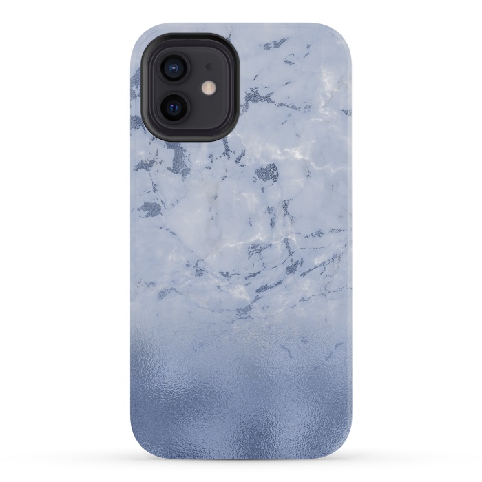iPhone 12 mini StrongFit Freshness - Blue Marble Glitter  by  Utart