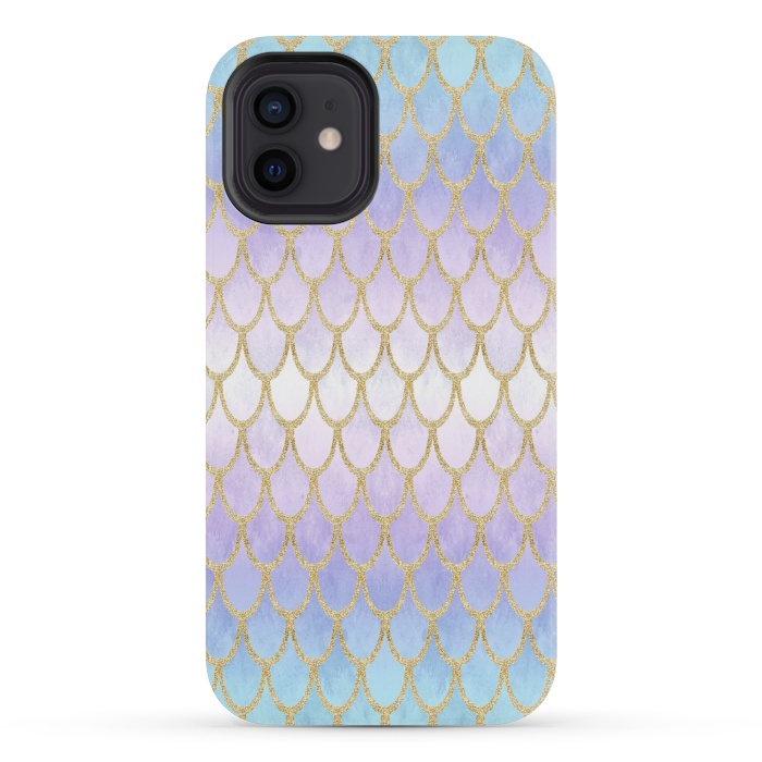 iPhone 12 mini StrongFit Pretty Mermaid Scales 06 by Angelika Parker