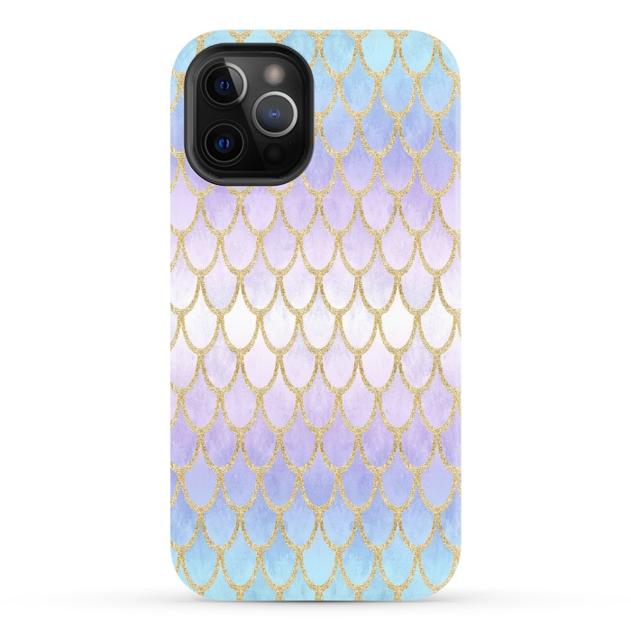 iPhone 12 Pro StrongFit Pretty Mermaid Scales 06 by Angelika Parker