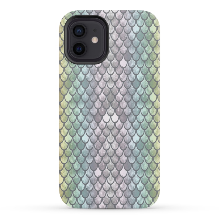 iPhone 12 mini StrongFit New Mermaid Scales  by Angelika Parker