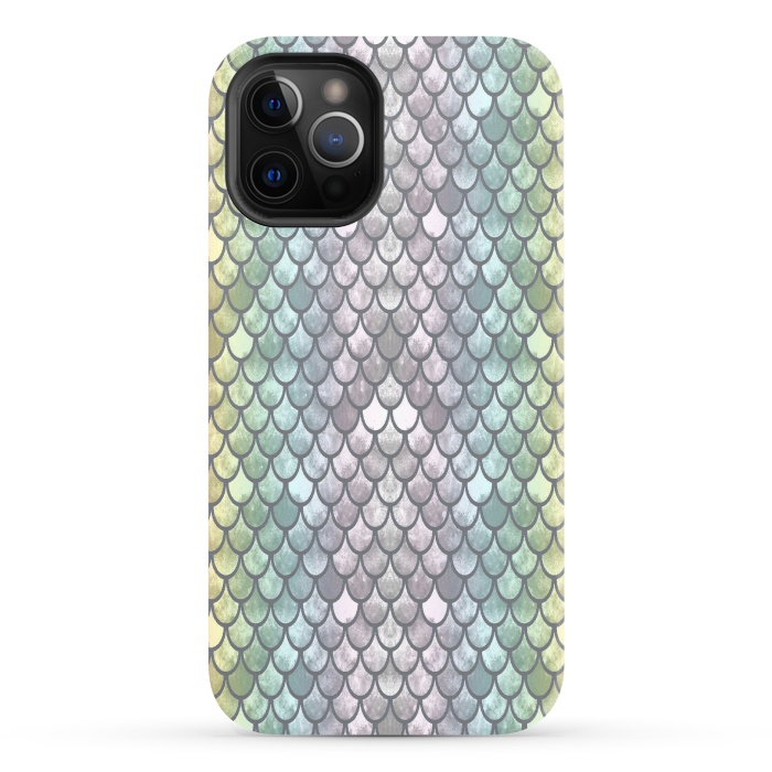 iPhone 12 Pro StrongFit New Mermaid Scales  by Angelika Parker