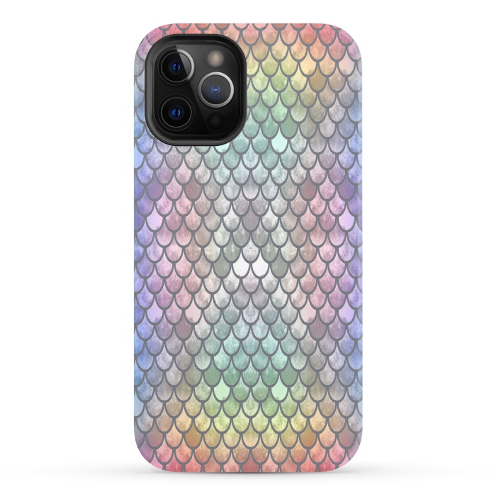iPhone 12 Pro StrongFit Pretty Mermaid Scales 26 by Angelika Parker