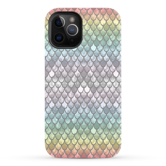 iPhone 12 Pro StrongFit Pretty Mermaid Scales 11 by Angelika Parker